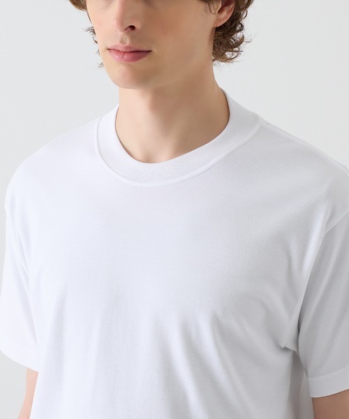 BODY WILD(ボディーワイルド)の「BODY WILD/ボディワイルド Tシャツ専用インナー ボートネックTシャツ 脇パッド付き(インナーウェア/肌着・メンズ・ブラック/ライトベージュ・MEDIUM/LARGE)」の4枚目の写真