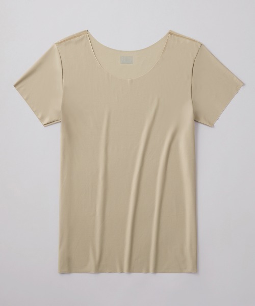BODY WILD(ボディーワイルド)の「BODY WILD/ボディワイルド Tシャツ専用インナー ボートネックTシャツ 脇パッド付き(インナーウェア/肌着・メンズ・ブラック/ライトベージュ・MEDIUM/LARGE)」の9枚目の写真