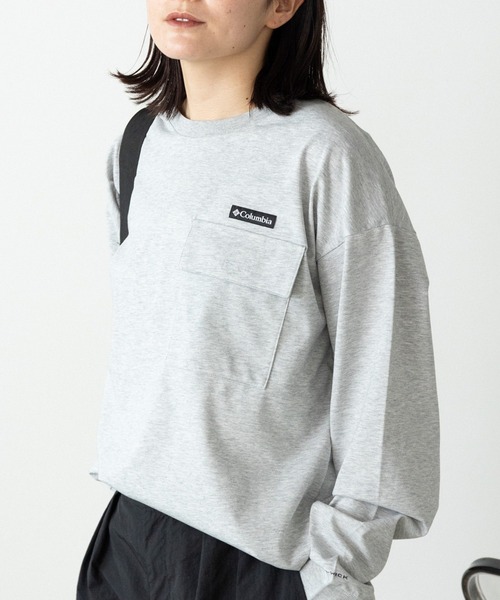 Columbia(コロンビア)の「Columbia/コロンビア Niagara Avenue Long Sleeve Crew 長袖Tシャツ(Tシャツ/カットソー・メンズ・グレー系1/ブラック系1/ブラック系2/ホワイト系1・XL/L/M)」の4枚目の写真