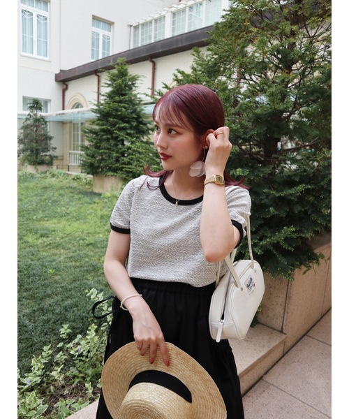 JUMELLE（ジュメロ）の「twee T（Tシャツ/カットソー・レディース・ピンク/アイボリー・FREE）」の4枚目の写真