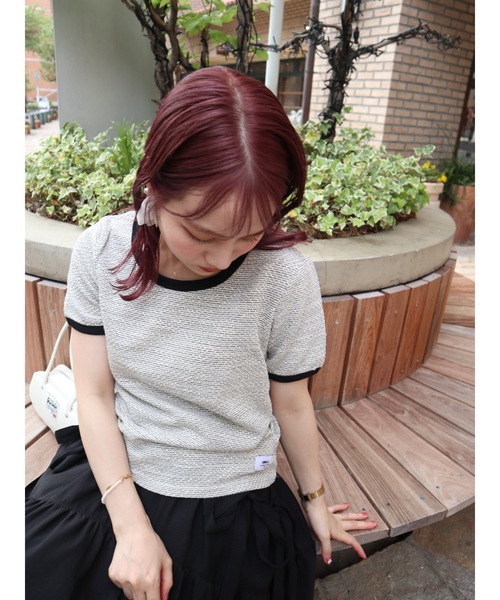 JUMELLE（ジュメロ）の「twee T（Tシャツ/カットソー・レディース・ピンク/アイボリー・FREE）」の11枚目の写真