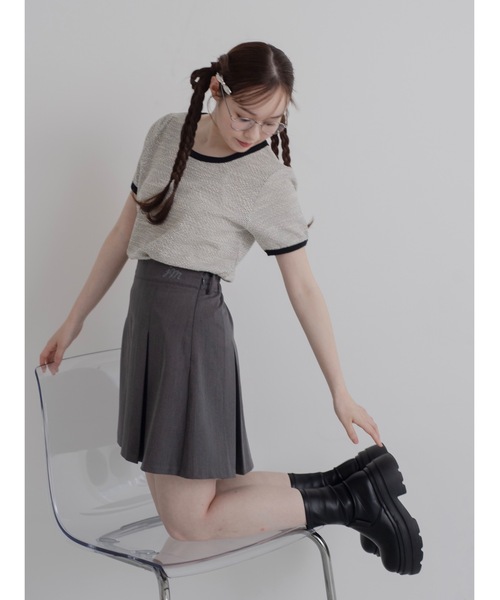 JUMELLE（ジュメロ）の「twee T（Tシャツ/カットソー・レディース・ピンク/アイボリー・FREE）」の12枚目の写真