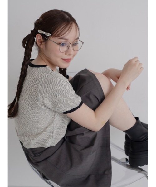 JUMELLE（ジュメロ）の「twee T（Tシャツ/カットソー・レディース・ピンク/アイボリー・FREE）」の13枚目の写真