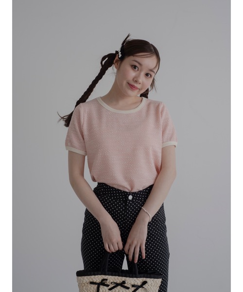 JUMELLE（ジュメロ）の「twee T（Tシャツ/カットソー・レディース・ピンク/アイボリー・FREE）」の19枚目の写真