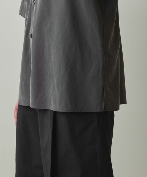Steven Alan（スティーブンアラン）の「＜Steven Alan＞ ドレープ ショートスリーブ シャツ -STANDARD LOOSE BOX（シャツ/ブラウス・メンズ・モカ/ダークグレー/ダークグリーン・XL/L/M/S）」の12枚目の写真