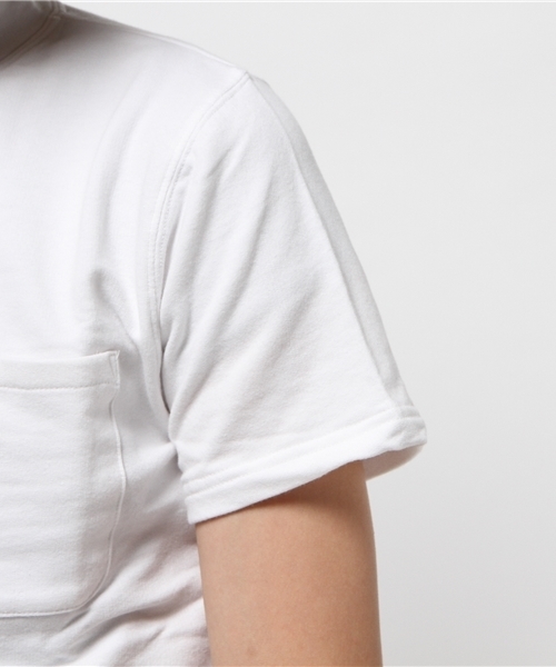 SEVENDAYS=SUNDAY（セブンデイズサンデイ）の「ストレッチ裏毛　ハイネック半袖プルオーバー（Tシャツ/カットソー・メンズ・カーキ/オフホワイト/杢グレー・SMALL/LARGE/MEDIUM）」の8枚目の写真