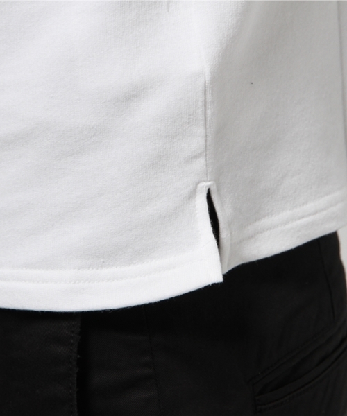 SEVENDAYS=SUNDAY（セブンデイズサンデイ）の「ストレッチ裏毛　ハイネック半袖プルオーバー（Tシャツ/カットソー・メンズ・カーキ/オフホワイト/杢グレー・SMALL/LARGE/MEDIUM）」の10枚目の写真