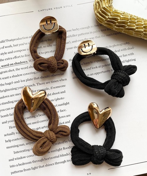 pur chouchou/ハート スマイル ヘアゴム P4220（ヘアゴム）｜TONE