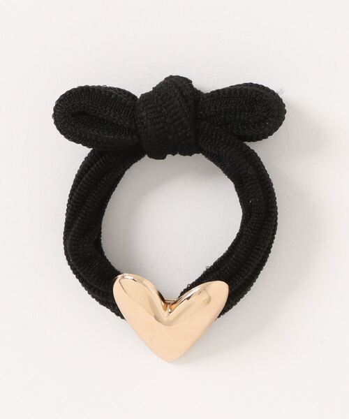 TONE SELECT GOODS（トーンセレクトグッズ）の「pur chouchou/ハート スマイル ヘアゴム P4220（ヘアゴム・レディース・ブラック系1/ブラック系2/ブラウン系2/ブラウン系1・FREE）」の11枚目の写真