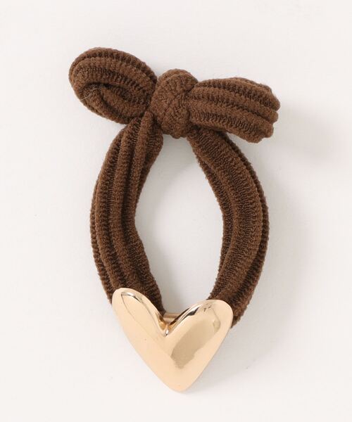 TONE SELECT GOODS（トーンセレクトグッズ）の「pur chouchou/ハート スマイル ヘアゴム P4220（ヘアゴム・レディース・ブラック系1/ブラック系2/ブラウン系2/ブラウン系1・FREE）」の14枚目の写真