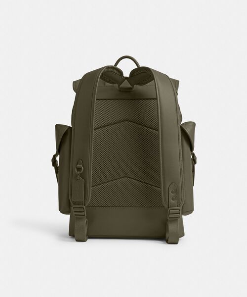 コーチ　ヒッチバッグ　オリーブ　バックパック　レザー　メンズ　リュック　レア COACH（コーチ）の「ヒッチ バックパック（バックパック