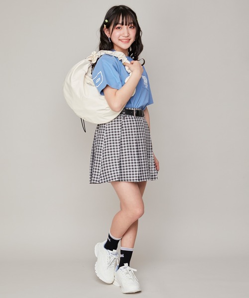 JENNI（ジェニィ）の「2wayドロストショルダーバッグ（ショルダーバッグ・キッズ・アイボリー/ブラック/グレー・F）」の5枚目の写真