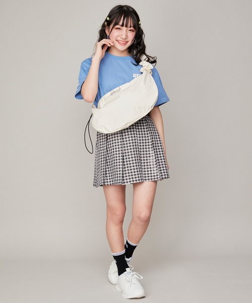 JENNI（ジェニィ）の「2wayドロストショルダーバッグ（ショルダーバッグ・キッズ・アイボリー/ブラック/グレー・F）」の6枚目の写真