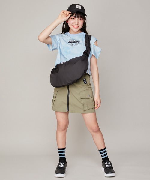 JENNI（ジェニィ）の「2wayドロストショルダーバッグ（ショルダーバッグ・キッズ・アイボリー/ブラック/グレー・F）」の9枚目の写真