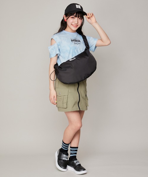 JENNI（ジェニィ）の「2wayドロストショルダーバッグ（ショルダーバッグ・キッズ・アイボリー/ブラック/グレー・F）」の10枚目の写真