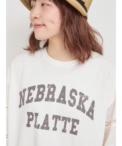 モスキーノ 20SS ネズミ プリント Tシャツ カットソー 切替 半袖 38