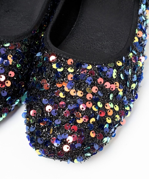 niko and...（ニコアンド）の「オリジナルスパンコールカンフーシューズ（バレエシューズ・レディース・シルバー/その他1/ブラック・LARGE/MEDIUM/SMALL）」の18枚目の写真