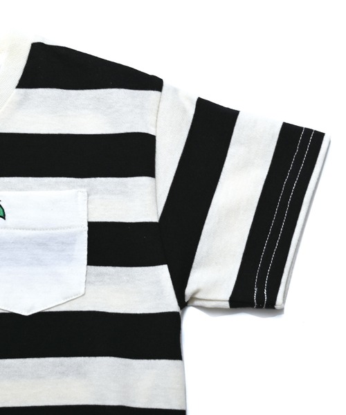 Arnold Palmer(アーノルドパーマー)の「ボーダー カットソー Tシャツ(Tシャツ/カットソー・キッズ・ブラック/ベージュ・145cm/135cm/125cm/115cm/105cm/95cm)」の7枚目の写真