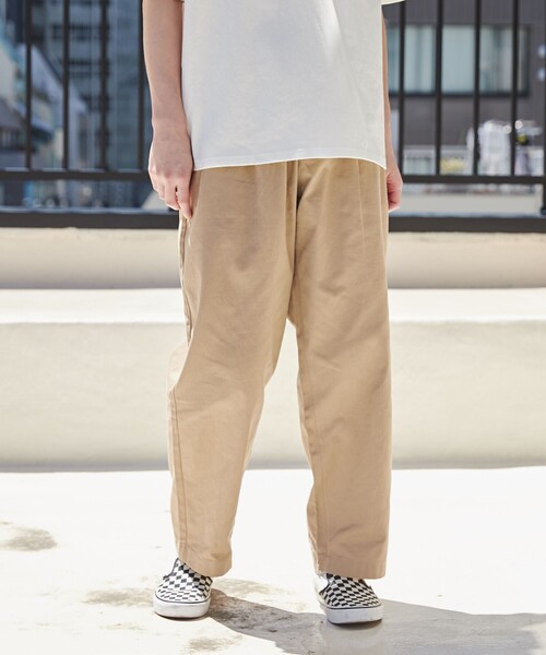 coen（コーエン）の「FreeSpeech（フリースピーチ）別注チノワイドパンツ（チノパンツ・メンズ・ベージュ/ネイビー・M/L）」の9枚目の写真