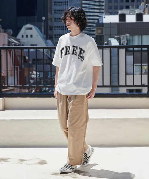 coen（コーエン）の「FreeSpeech（フリースピーチ）別注チノワイドパンツ（チノパンツ・メンズ・ベージュ/ネイビー・M/L）」の10枚目の写真