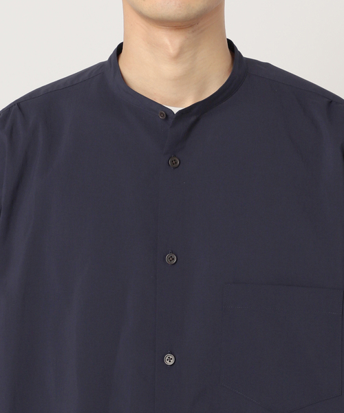 EDIFICE（エディフィス）の「T/E(ティー/イー) フレンチワーク グランパシャツ（シャツ/ブラウス・メンズ・ブラック/ネイビー・MEDIUM/LARGE）」の18枚目の写真