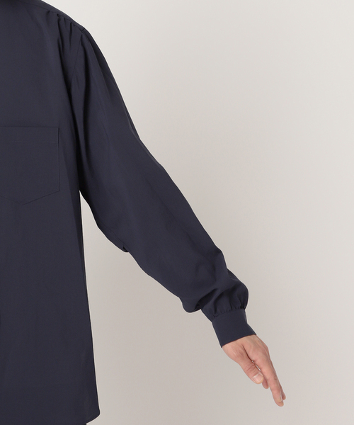 EDIFICE（エディフィス）の「T/E(ティー/イー) フレンチワーク グランパシャツ（シャツ/ブラウス・メンズ・ブラック/ネイビー・MEDIUM/LARGE）」の17枚目の写真