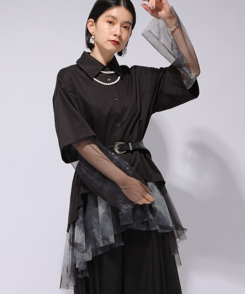 HARE（ハレ）の「【万美＆CHiNPAN×HARE】レイヤードシャツ（シャツ  