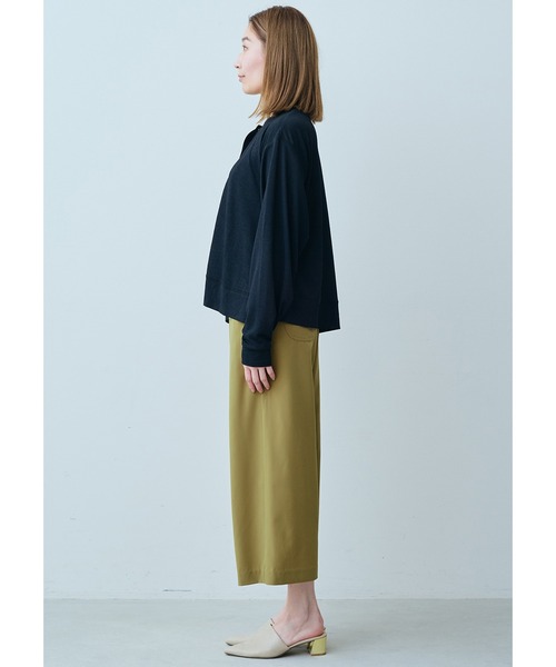 IEDIT(イディット)の「IEDIT ひんやりした接触冷感が気持ちいい ふくれジャカードカットソーのスナップボタンカーディガン(カーディガン/ボレロ・レディース・オフホワイト/グレー/ブラック・LARGE/MEDIUM/X-LARGE/SMALL)」の6枚目の写真