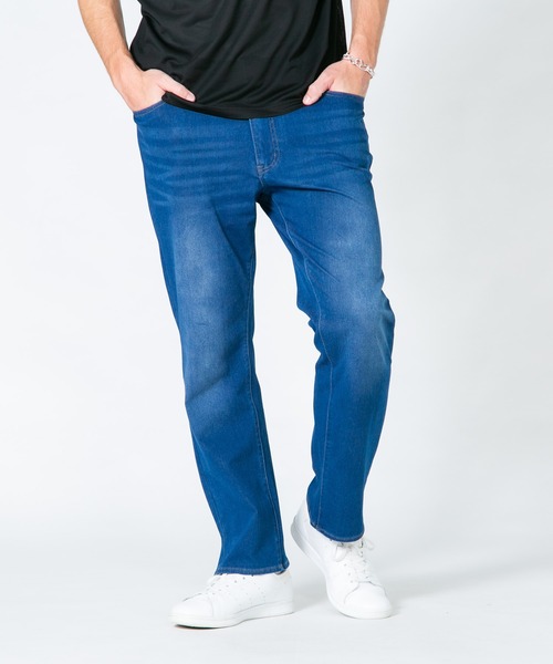 【BLUE STANDARD/ブルースタンダード】接触冷感 COOL 2WAYストレッチ ニットデニムパンツ（デニムパンツ）｜Blue Standard （ブルースタンダード）