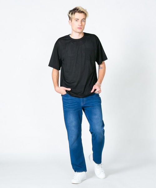 【BLUE STANDARD/ブルースタンダード】接触冷感 COOL 2WAYストレッチ ニットデニムパンツ（デニムパンツ）｜Blue Standard （ブルースタンダード）