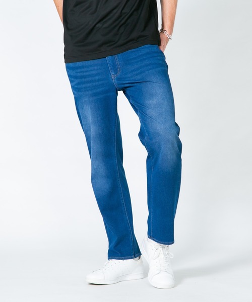 【BLUE STANDARD/ブルースタンダード】接触冷感 COOL 2WAYストレッチ ニットデニムパンツ（デニムパンツ）｜Blue Standard （ブルースタンダード）