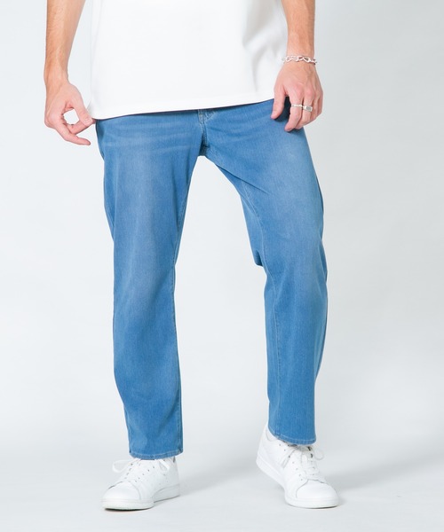 【BLUE STANDARD/ブルースタンダード】接触冷感 COOL 2WAYストレッチ ニットデニムパンツ（デニムパンツ）｜Blue Standard （ブルースタンダード）