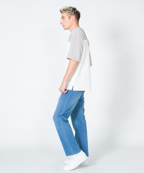 【BLUE STANDARD/ブルースタンダード】接触冷感 COOL 2WAYストレッチ ニットデニムパンツ（デニムパンツ）｜Blue Standard （ブルースタンダード）