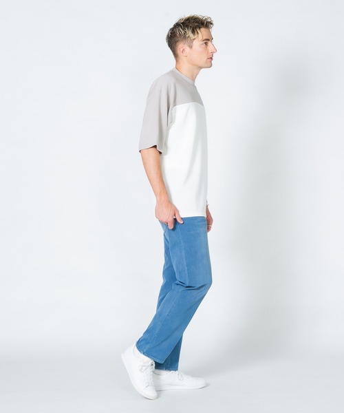 【BLUE STANDARD/ブルースタンダード】接触冷感 COOL 2WAYストレッチ ニットデニムパンツ（デニムパンツ）｜Blue Standard （ブルースタンダード）