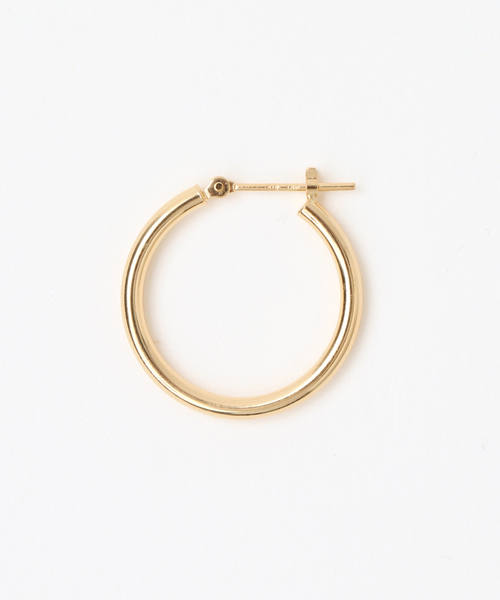 20mmフープパイプピアス K18（両耳）（ピアス（両耳用））｜Lilas（リラ）