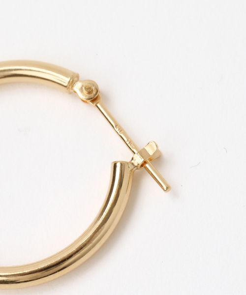 20mmフープパイプピアス K18（両耳）（ピアス（両耳用））｜Lilas（リラ）