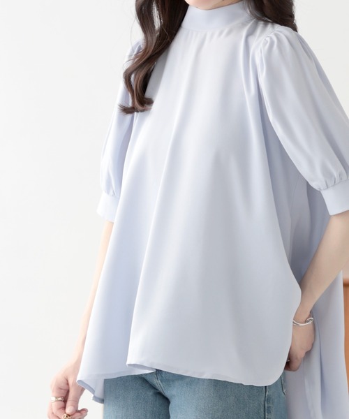 SUNFLOWER EIGHT(サンフラワーエイト)の「バックリボンパフスリーブブラウス(シャツ/ブラウス・レディース・ブラック/ホワイト/ライトブルー/グリーン系その他/ブルー系その他/ピンク/ベージュ・M/L)」の20枚目の写真