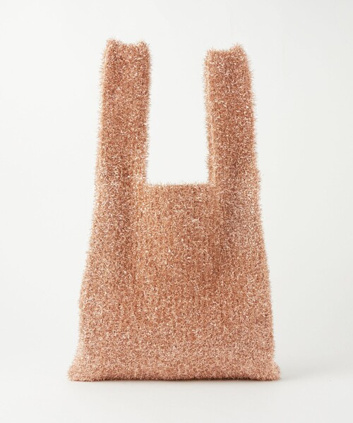 green label relaxing（グリーンレーベルリラクシング）の「シャイニー ニット マーケット バッグ（トートバッグ・レディース・ブラック/オフホワイト/シルバー/ゴールド/コバルトブルー・FREE）」の5枚目の写真