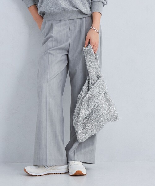 green label relaxing（グリーンレーベルリラクシング）の「シャイニー ニット マーケット バッグ（トートバッグ・レディース・ブラック/オフホワイト/シルバー/ゴールド/コバルトブルー・FREE）」の6枚目の写真