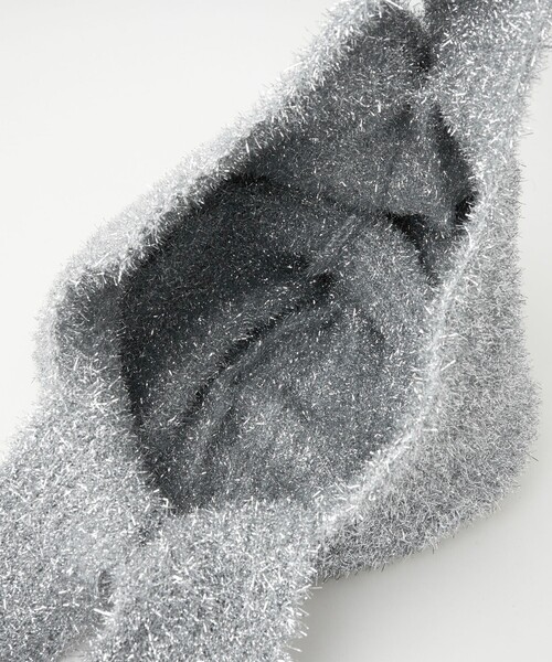 green label relaxing（グリーンレーベルリラクシング）の「シャイニー ニット マーケット バッグ（トートバッグ・レディース・ブラック/オフホワイト/シルバー/ゴールド/コバルトブルー・FREE）」の15枚目の写真