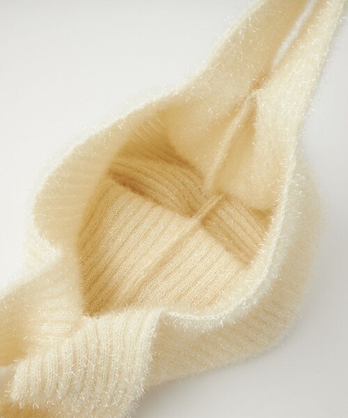 green label relaxing（グリーンレーベルリラクシング）の「シャイニー ニット マーケット バッグ（トートバッグ・レディース・ブラック/オフホワイト/シルバー/ゴールド/コバルトブルー・FREE）」の19枚目の写真