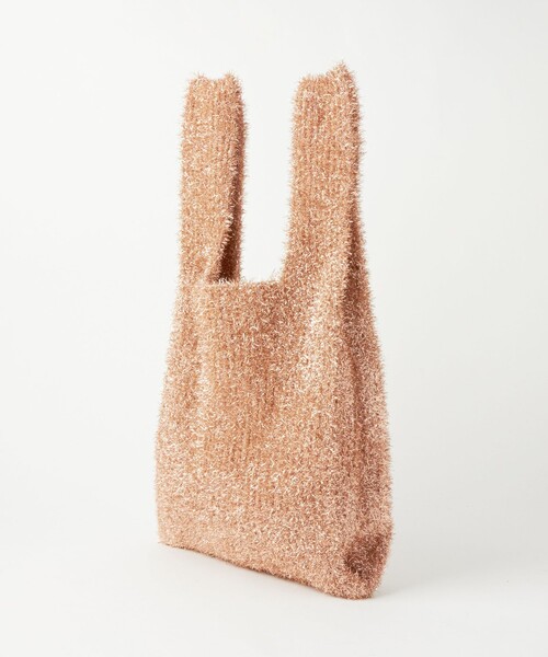 green label relaxing（グリーンレーベルリラクシング）の「シャイニー ニット マーケット バッグ（トートバッグ・レディース・ブラック/オフホワイト/シルバー/ゴールド/コバルトブルー・FREE）」の21枚目の写真