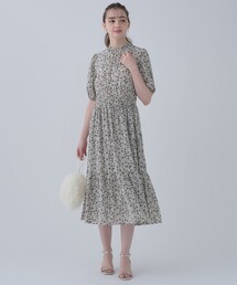 couture brooch | 小花柄ティアードワンピース(ワンピース)