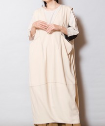 OSMOSIS | バイカラーステッチジャンパースカート(ジャンパースカート)