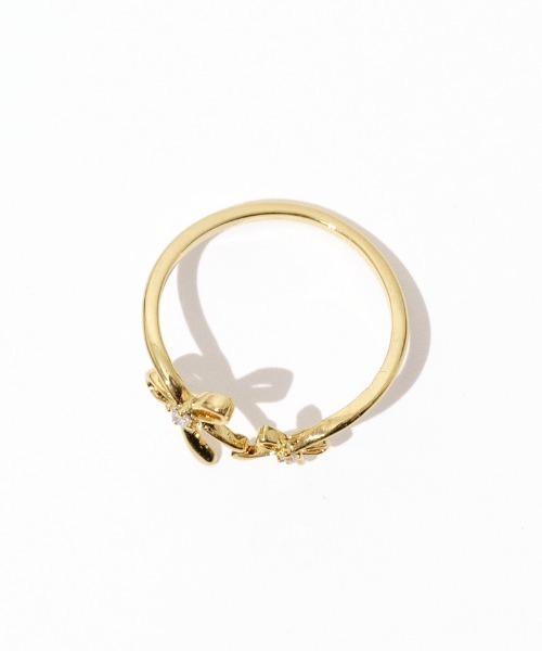 flower（フラワー）の「リボンハグリング（リング・レディース・ゴールド・FREE）」の3枚目の写真