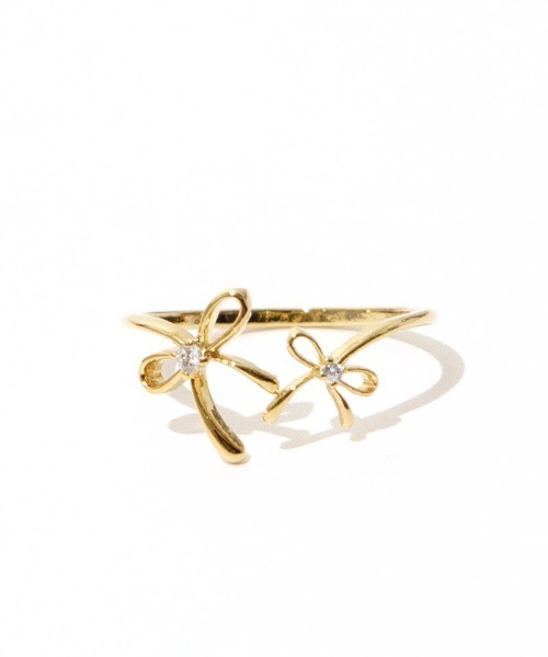 flower（フラワー）の「リボンハグリング（リング・レディース・ゴールド・FREE）」の4枚目の写真