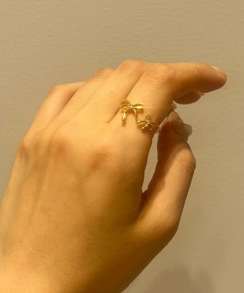 flower（フラワー）の「リボンハグリング（リング・レディース・ゴールド・FREE）」の7枚目の写真