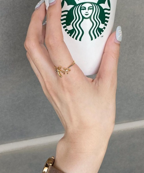 flower（フラワー）の「リボンハグリング（リング・レディース・ゴールド・FREE）」の8枚目の写真