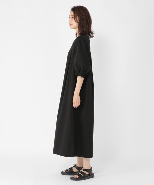 studio CLIP（スタディオクリップ）の「ランタンスリーブデニムワンピース（ワンピース・レディース・インディゴブルー/ブラック・FREE）」の6枚目の写真