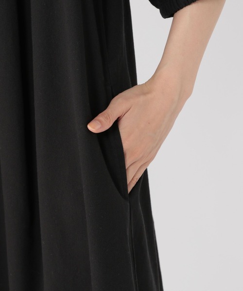 studio CLIP（スタディオクリップ）の「ランタンスリーブデニムワンピース（ワンピース・レディース・インディゴブルー/ブラック・FREE）」の10枚目の写真